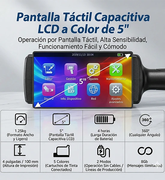 impresora inkjet industrial Bentsai B85 100 mm